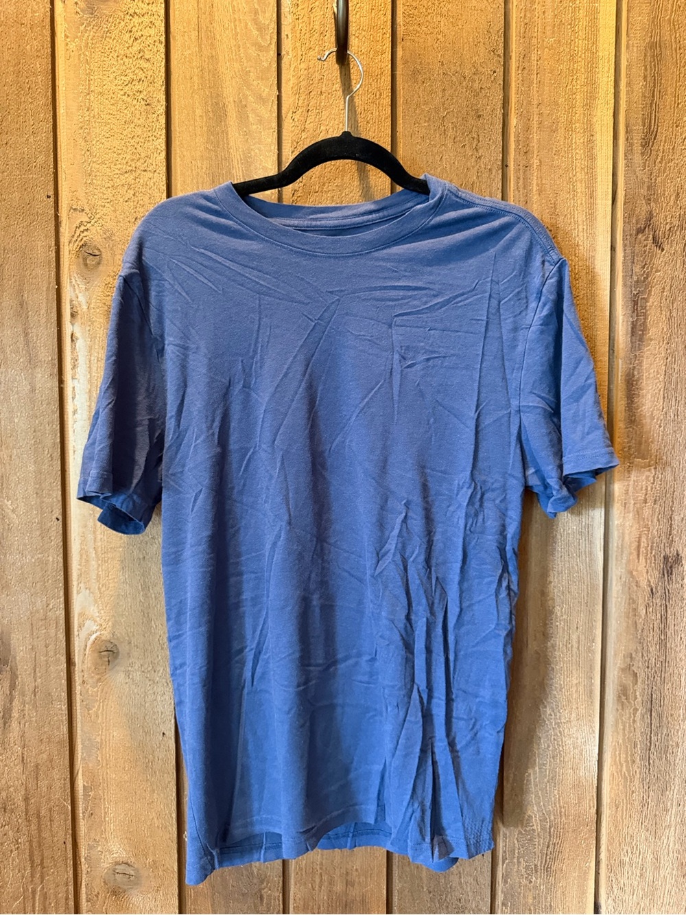 Quince Men's Short Sleeve Crew T‑Shirt in Slate Blue